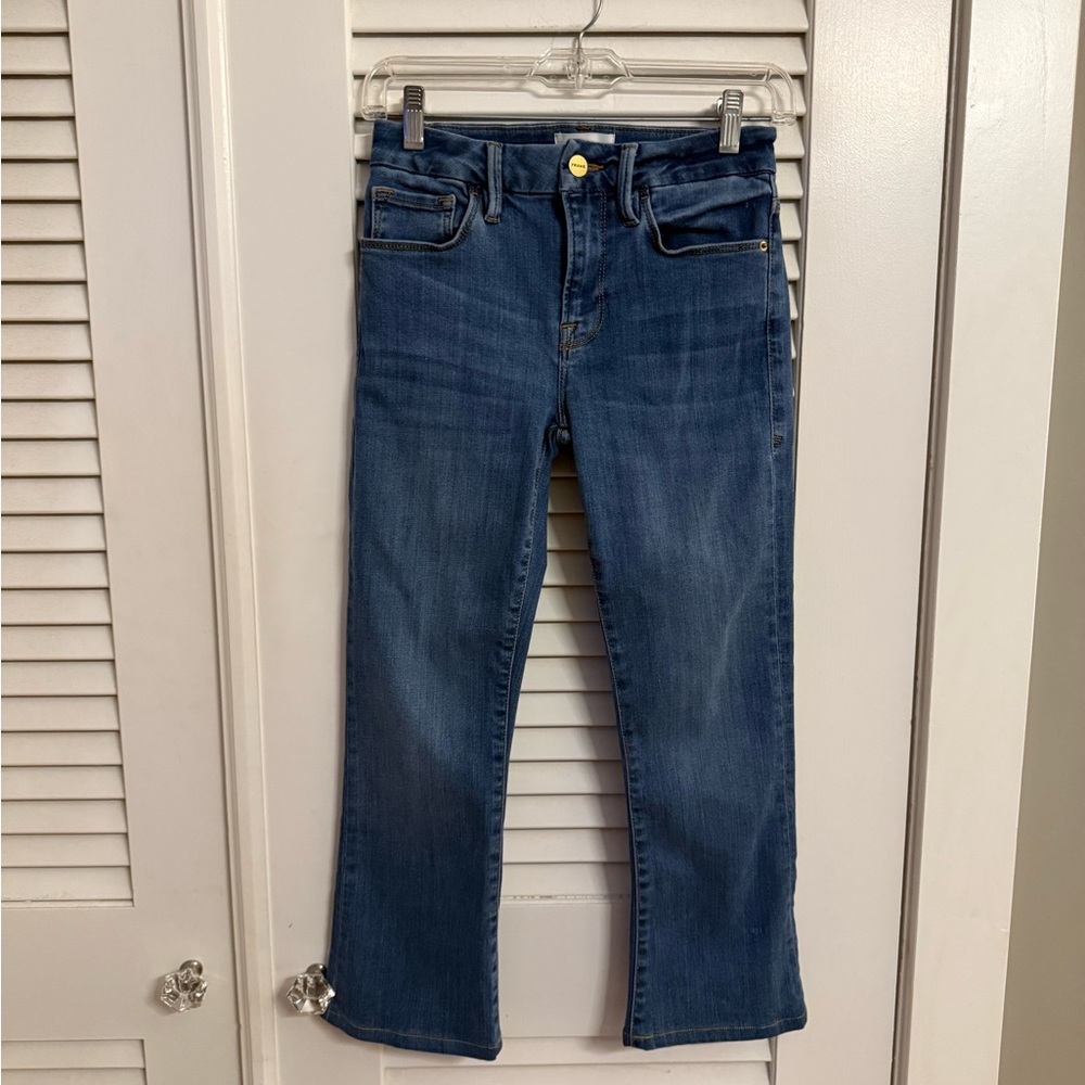 FRAME Denim Jeans Le Crop Mini Boot Size 25